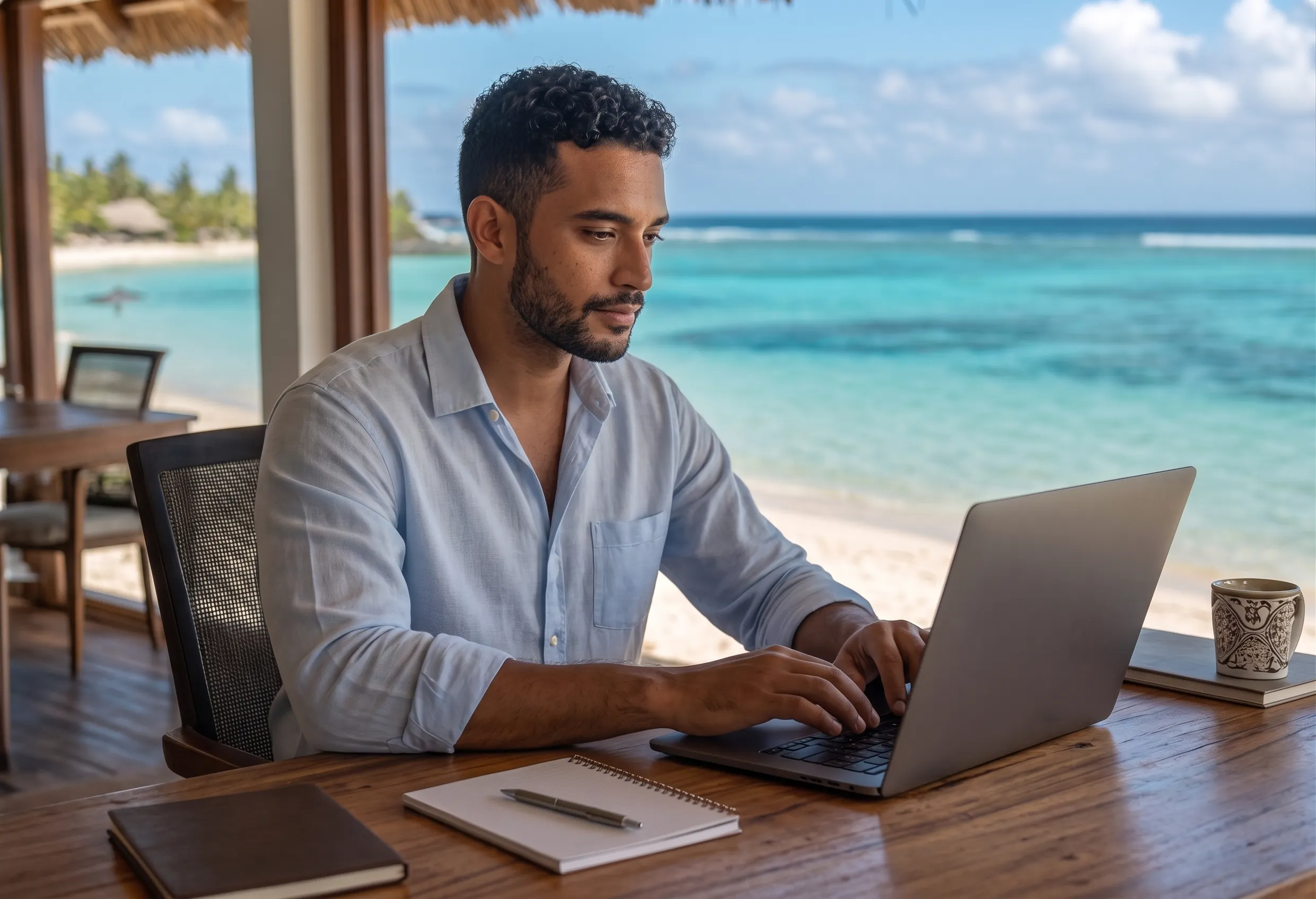 Self-employed consultant working in Mauritius
