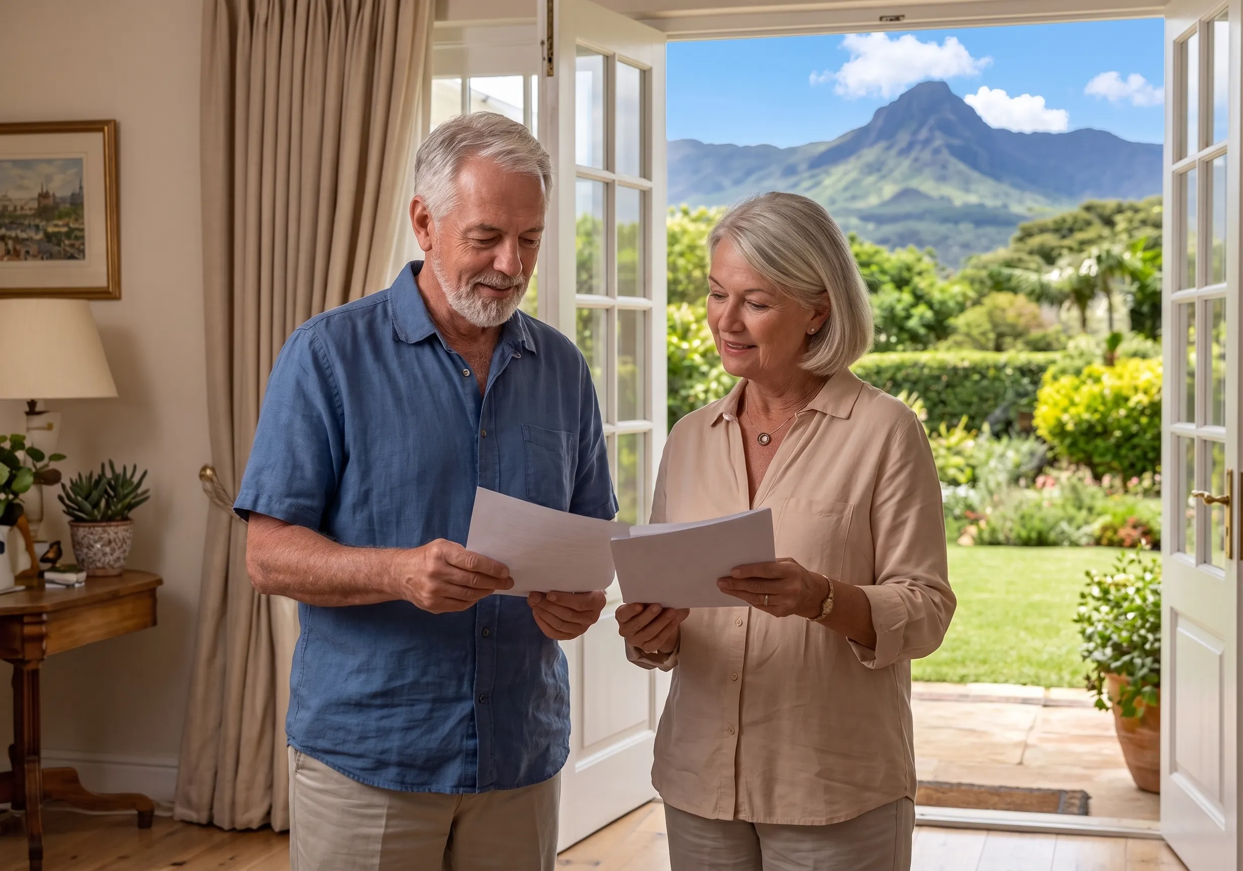Retired couple enjoying lifestyle in Mauritius