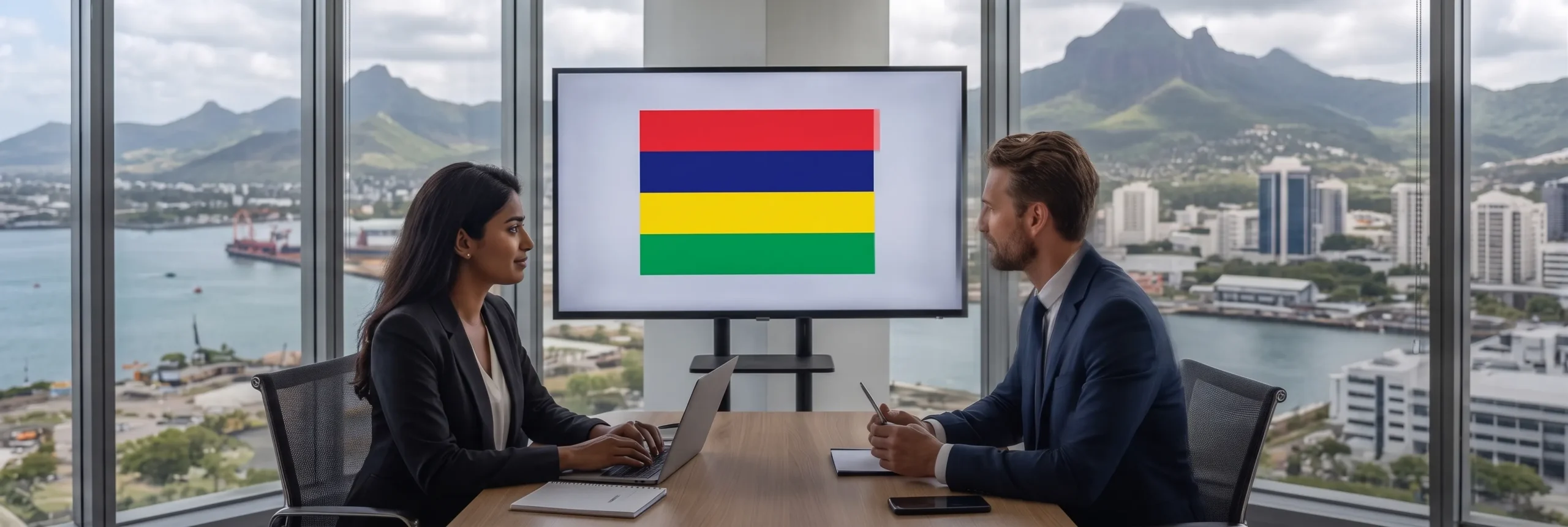 Investor planning business expansion in Mauritius