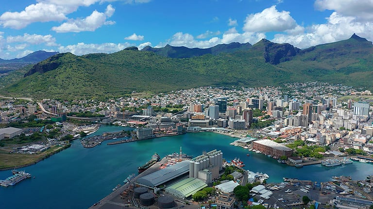 Mauritius corporate skyline