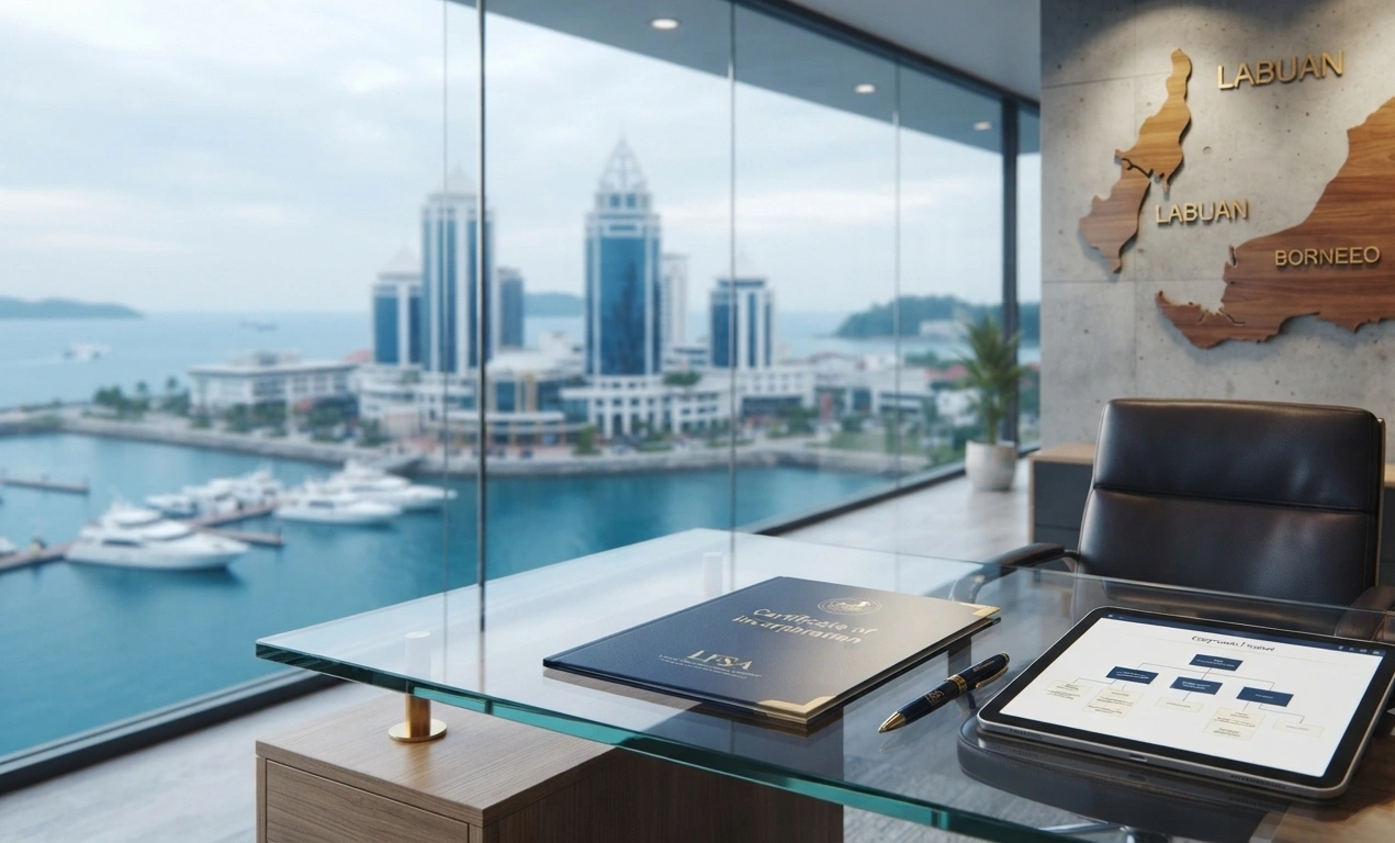 modern clean corporate glass office interior, professional workspace